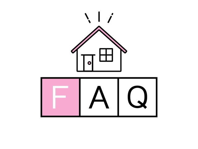 住まいに関するFAQコーナーを意味するイラストアイコン